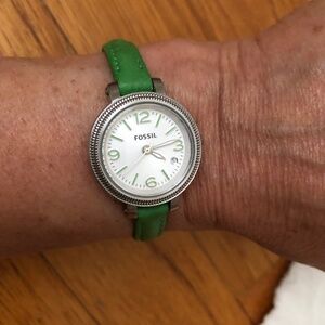 Fossil Watch with Date and Second Hand